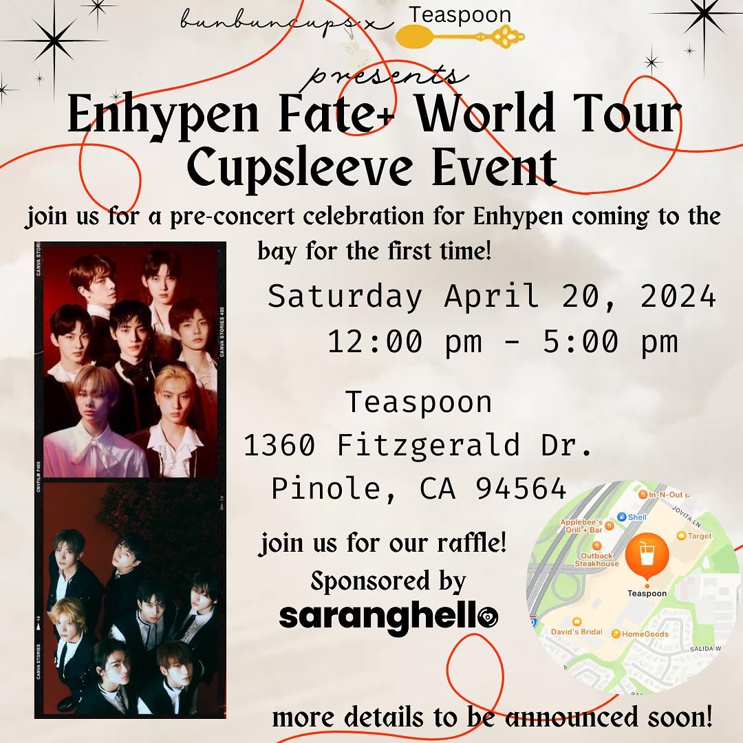 Enhypen Fate+ World Tour Cupsleeve Event